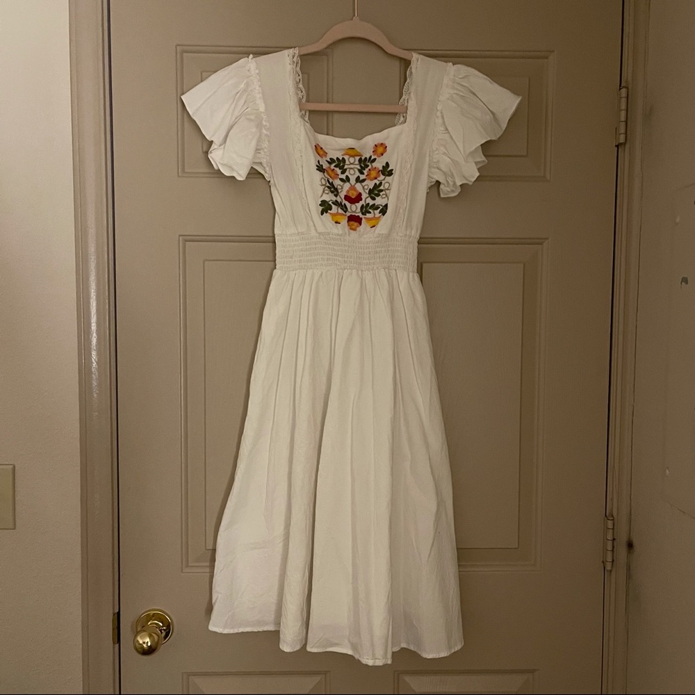 vintage floral maxi dress